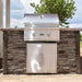Coyote 26-Inch Double Access Door | Shown With Coyote Grill in Grill Island