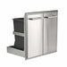 Coyote 26 Inch Pull Out Trash / Recycle Bin | 304 Stainless Steel