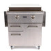 Coyote 30-Inch Freestanding Flat Top Grill | Side Folding Shelves