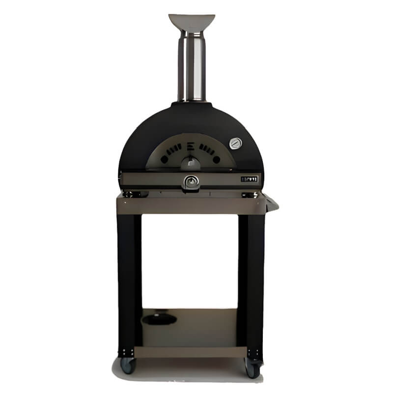 Coyote 30″ Matte Black Hybrid Multi-Fuel Pizza Oven