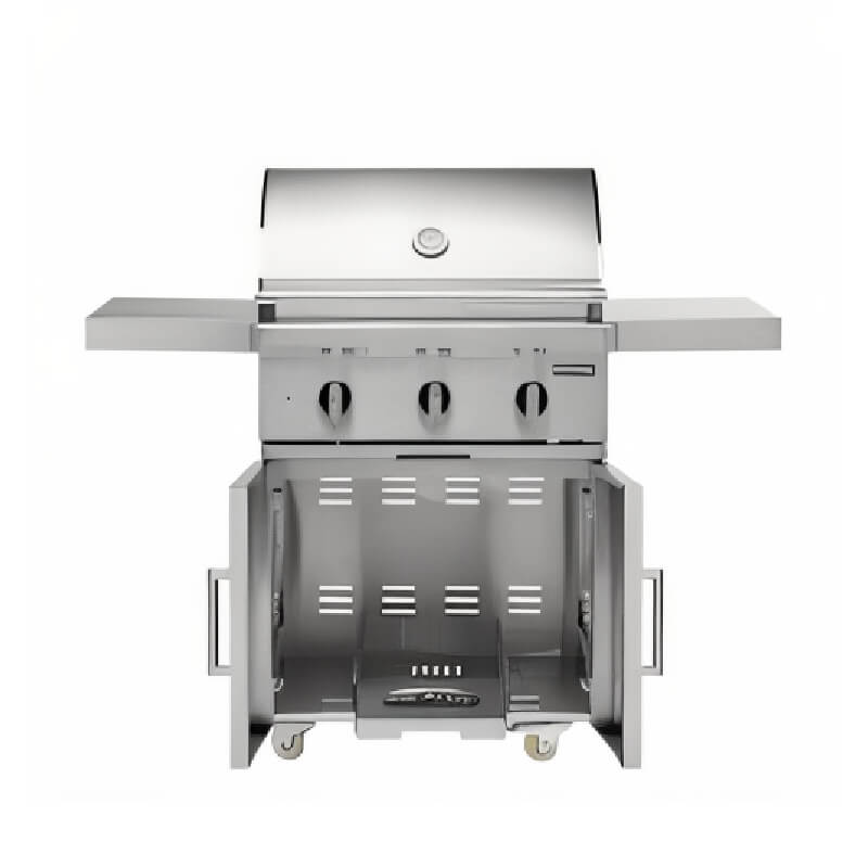 Coyote SL-Series 30-Inch 3-Burner Freestanding Gas Grill | Propane Slide Out Drawer