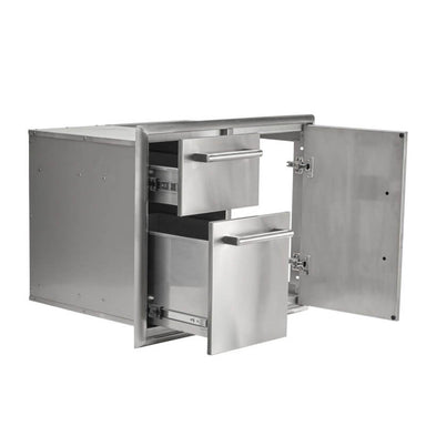 Coyote 31 Inch Double Door & Drawer Combo | 304 Stainless Steel