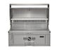Coyote 36-Inch Built-In Stainless Steel Charcoal Grill | Hood Opened