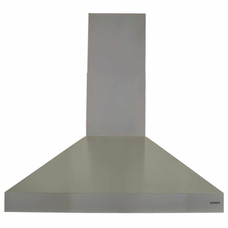 Coyote 9 to 10 Foot Ceiling Duct Cover | Shown With Coyote Outdoor Vent Hood 