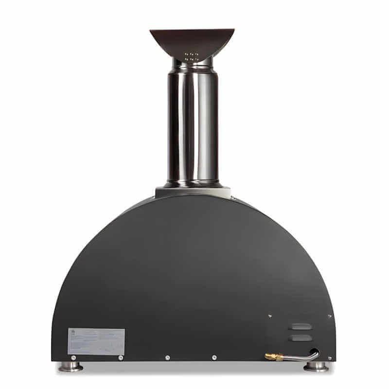 Coyote 30″ Matte Black Hybrid Multi-Fuel Pizza Oven | Rear View