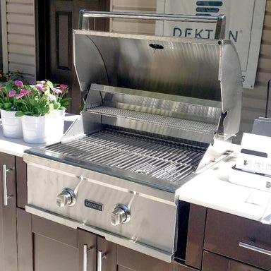 Coyote C-Series 28-Inch 2-Burner Grill | Installed in Outdoor Kitchen
