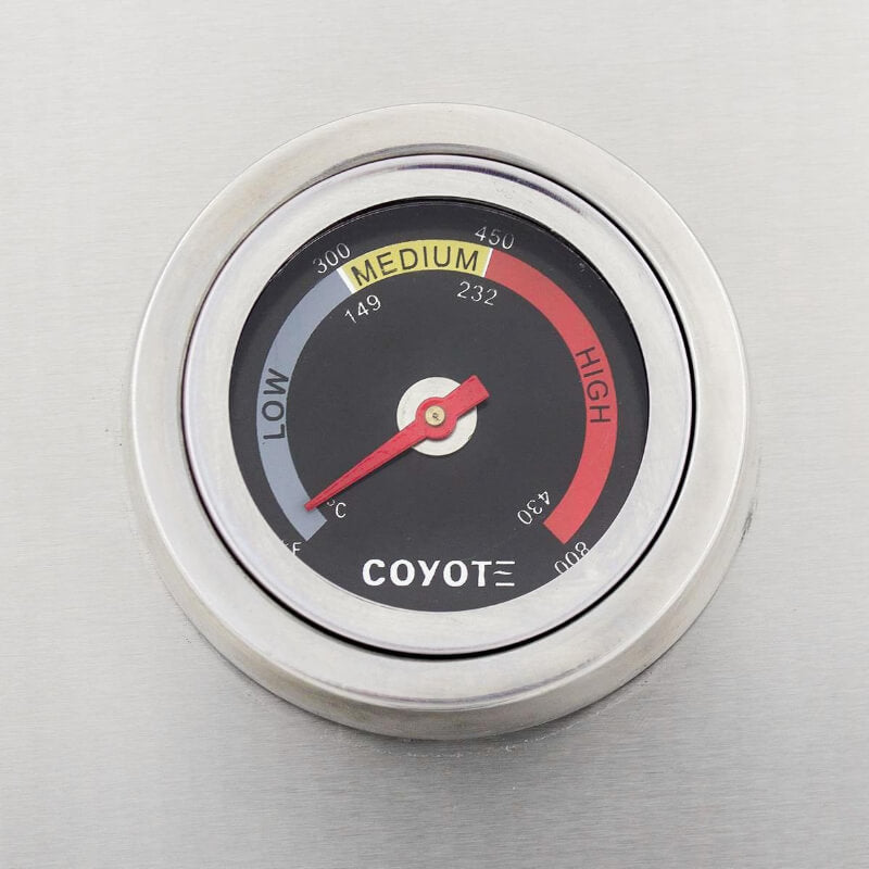 Coyote C-Series 28-Inch 2-Burner Grill | Analog Thermometer