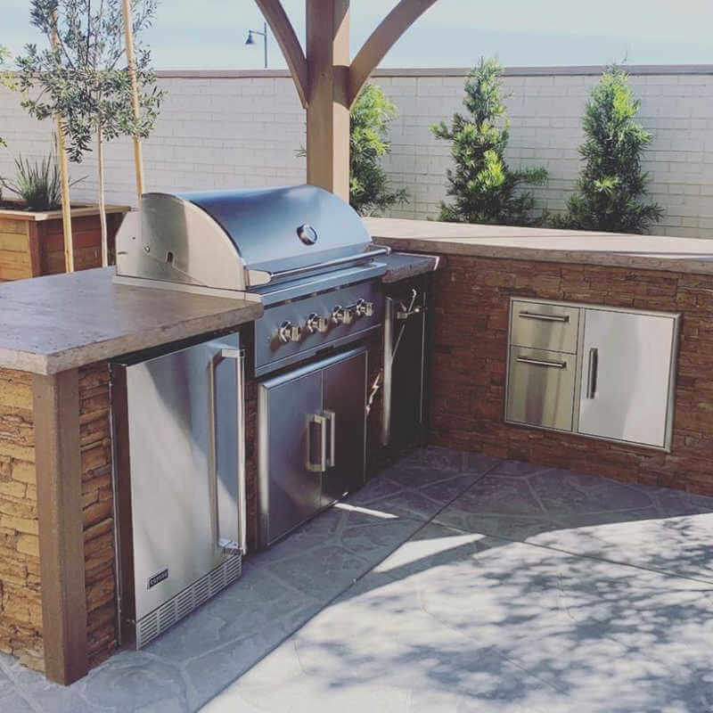 Coyote C-Series 36-Inch 4-Burner Gas Grill | Install In Outdoor Kitchen