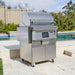 Coyote 28-Inch Freestanding Pellet Grill | Shown On Paio with Folding Shelves