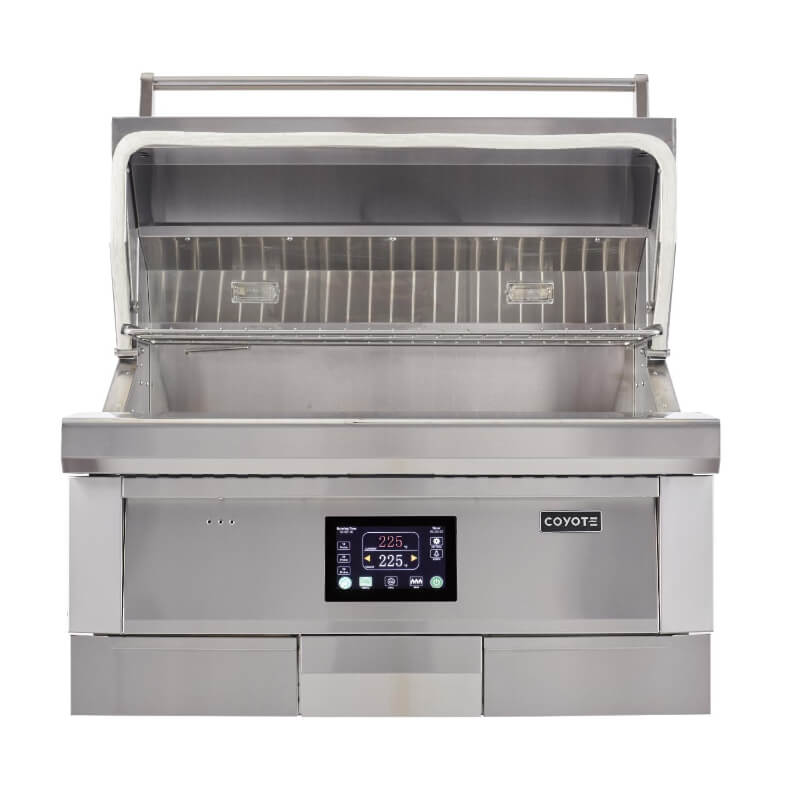 Coyote 36-Inch Built-In Pellet Grill | Grill Hood