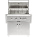 Coyote C-Series 36-Inch 4-Burner Freestanding Gas Grill | Fold Side Shelves