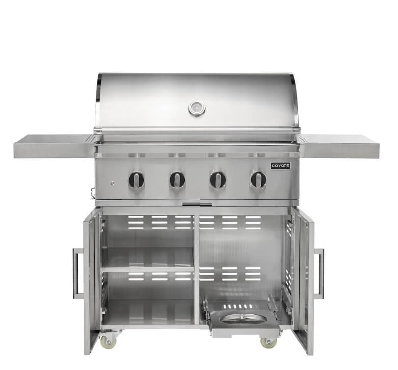 Coyote CL-Series 36-Inch Freestanding Gas Grill | Storage & Propane Slide Out Tray