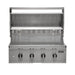 Coyote CL-Series 36-Inch 4-Burner Built-In Gas Grill | Hood Opened
