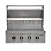 Coyote CL-Series 36-Inch 4-Burner Built-In Gas Grill | Hood Opened