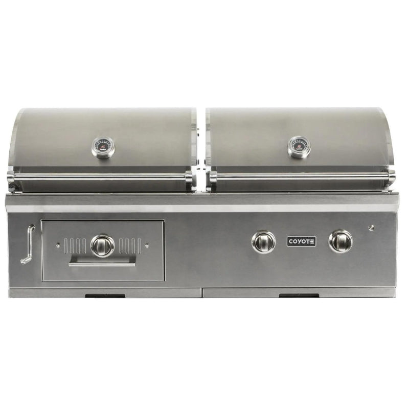 Coyote Centaur 50-Inch Built-In Dual Fuel Grill | 304 Stainless Steel Construction
