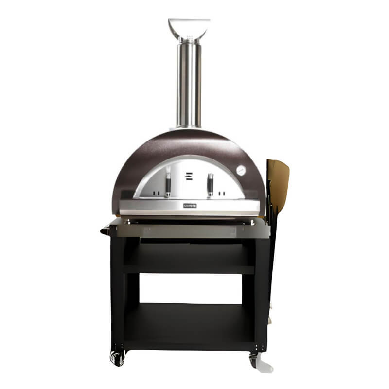 Coyote DUOMO Wood-Fired Pizza Oven with Cart - Copper