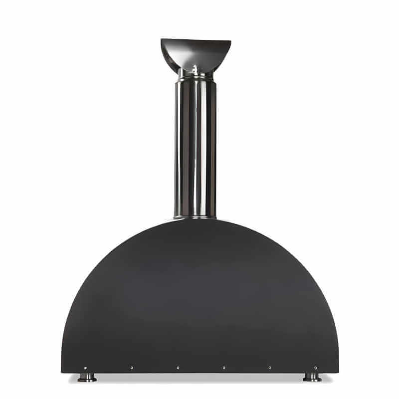 Coyote DUOMO Matte Black Wood-Fired Pizza Oven | Rear View