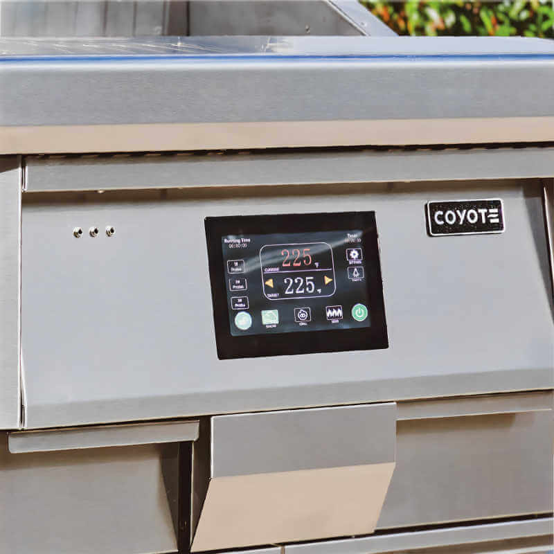 Coyote 28-Inch Freestanding Pellet Grill | Digital Control Panel