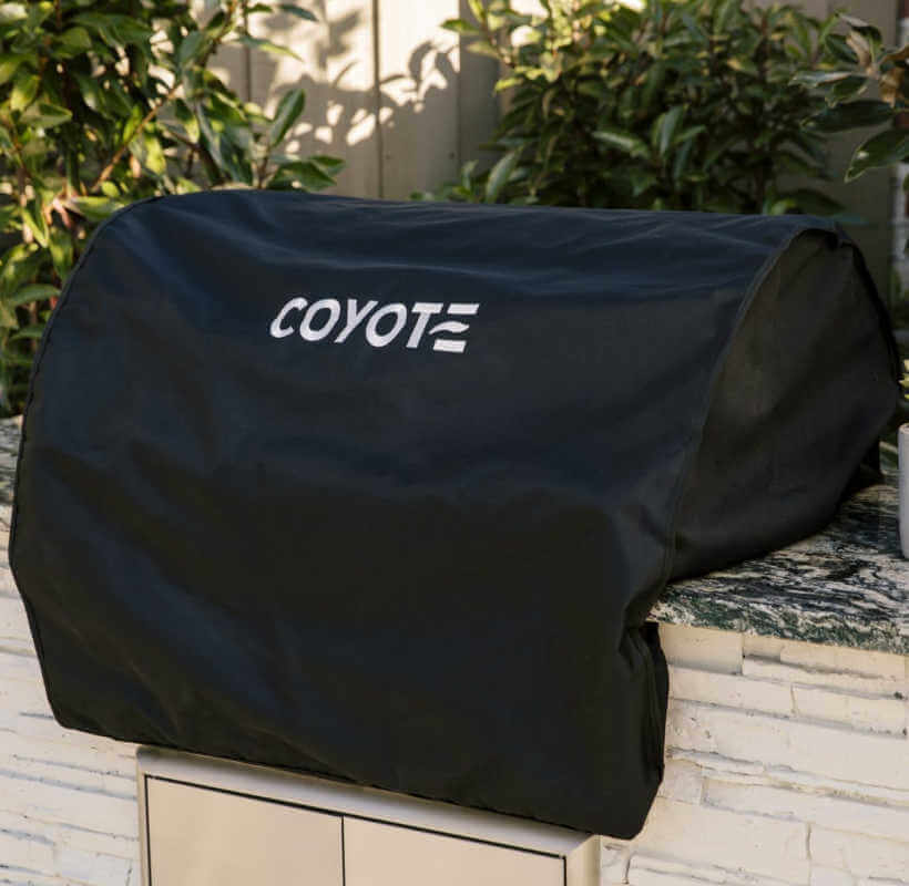 Coyote Grill Cover for 34-Inch Built In Grills | Shown on Grill Island