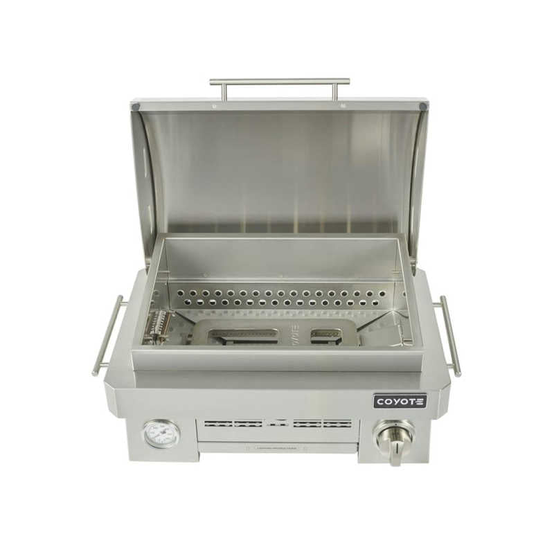 Coyote Portable Gas Grill | Cast Stainless Steel Burner