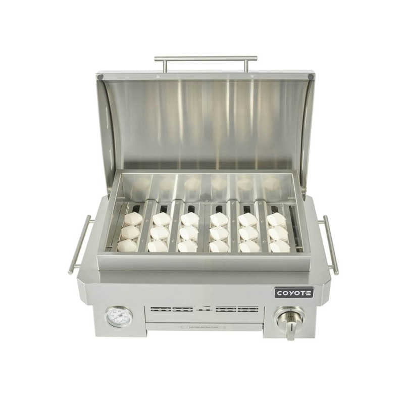 Coyote Portable Gas Grill | Ceramic Briquettes