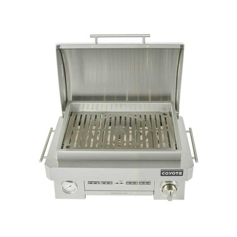 Coyote Portable Gas Grill | Laser Cut Cooking Grates