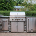 Coyote S-Series 36-Inch 3-Burner Built-In Gas Grill | Shown With Stone Veneer