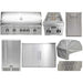 Coyote 8-Piece SL-Series 42-Inch 5-Burner Gas Grill Outdoor Kitchen Package