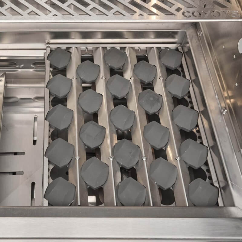 Coyote SL-Series Grill | Black Volcanic Ceramic Briquettes