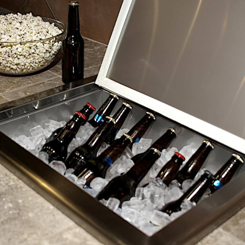 Coyote Drop-In Cooler | Shown Installed Countertop