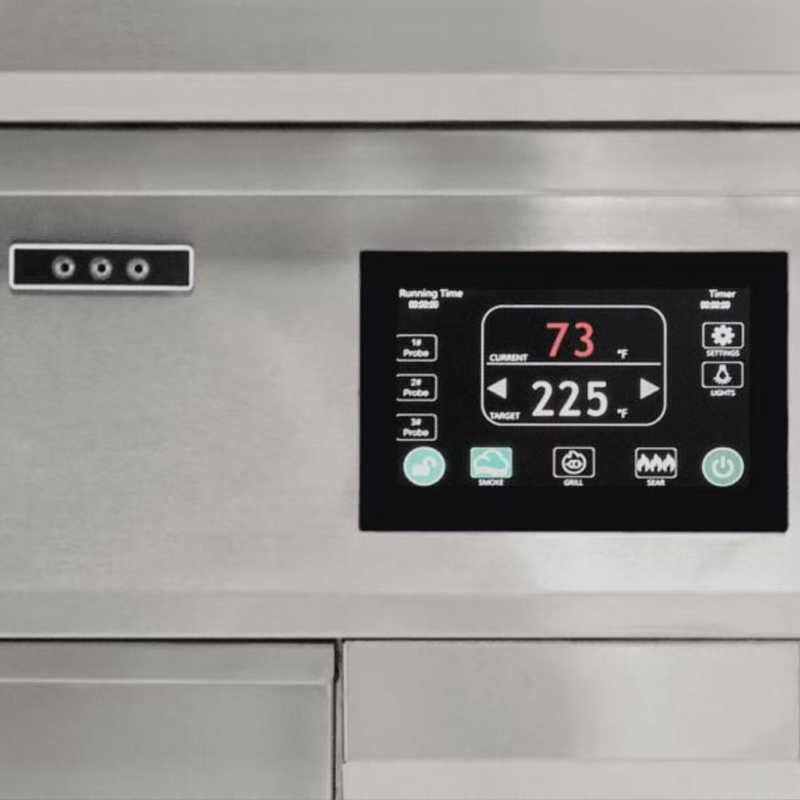 Coyote Outdoor Pellet Grill | Digital Controls with 3 Meat Probes