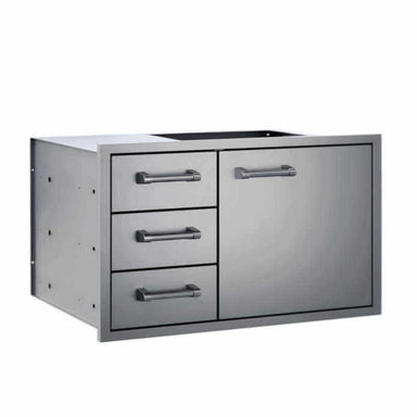 Delta Heat 36-Inch Triple Drawer Door Combo | 304 Stainless Steel