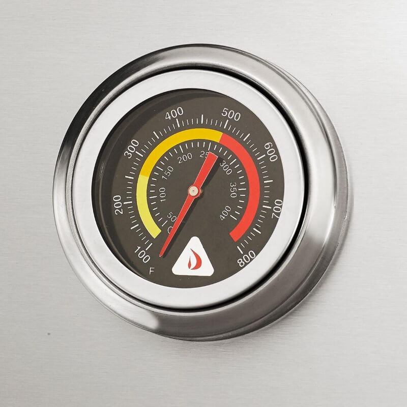 Delta Heat Gas Grill | Analog Temp Gauge on Grill Hood