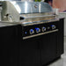 Delta Heat 38-Inch Gas Grill with Rotisserie Burner | Black Grill & Cabinet