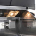 EZ Finish 10 Ft Ready-To-Finish Outdoor Grill Island | Blaze Premium LTE 32-Inch 4 Burner Grill | Interior Halogen Lights
