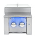 EZ Finish Systems 8 Ft Ready-To-Finish Grill Island | Summerset Alturi Double Side Burner | Stainless Steel Lid