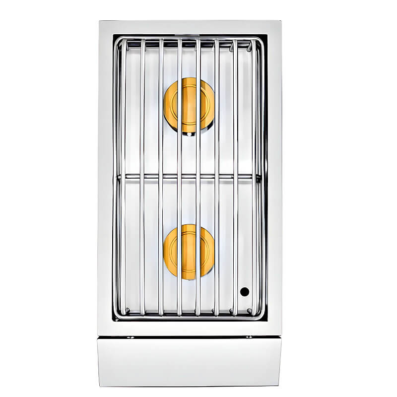 EZ Finish Ready Finish Grill Island | Summerset Alturi Double Side Burner | Brass Burners