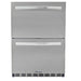 EZ Finish 10 Ft Ready-To-Finish Outdoor Grill Island | Blaze 23.5-Inch 5.1c Double Drawer Refrigerator