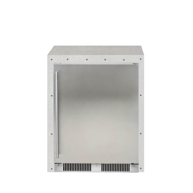 EZ Finish Outdoor Kitchen Systems 29-Inch Ready for Finish Outdoor Kitchen Module w/ Blaze 24-Inch Outdoor  Refrigerator