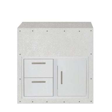 EZ Finish Outdoor Kitchen Systems 36-Inch Ready for Finish Outdoor Kitchen Module w/ Double Drawer & Door Combo