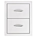 EZ Finish Ready-To-Finish Grill Island | Summerset 17-Inch Double Drawer | Polished Drawer Handles