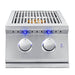 EZ Finish Ready-To-Finish Grill Island | Summerset Sizzler Pro Double Side Burner | With Blue LED Lights on Gas Controls