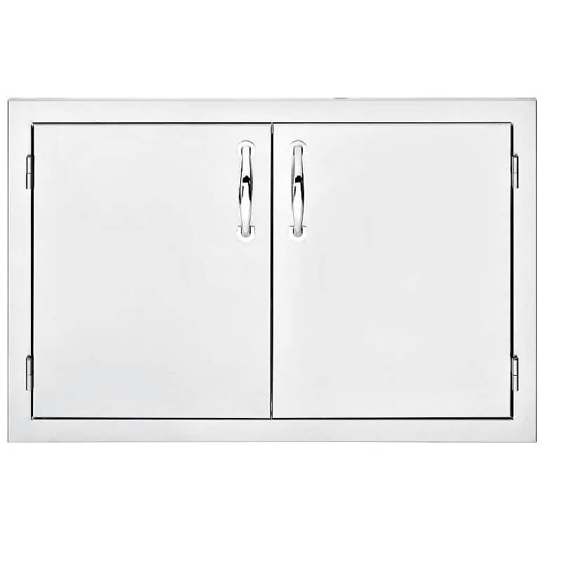 EZ Finish Ready-To-Finish Grill Island | Summerset 33-Inch Double Door | Polished Handles