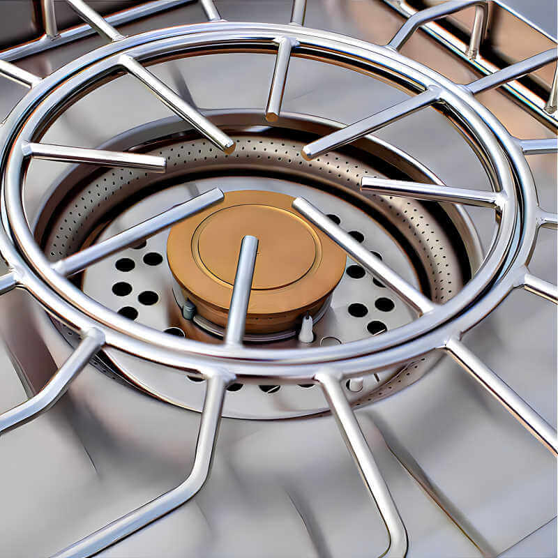 EZ Finish Outdoor Systems 10 Ft RTF Outdoor Grill Island | Summerset Alturi Power Burner | Removable Wok Ring