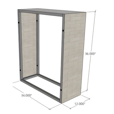 EZ Finish Systems Ready To Finish 12 Inch Filler Panel Outdoor Kitchen Cabinet