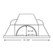 Earthstone Ovens Model 110 Wood Fired Pizza Oven | Front Dimensions