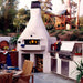 Earthstone Ovens Model 110 Wood Fired Pizza Oven | Shown in Outdoor Kitchen