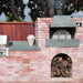 Earthstone Ovens Model 110 Wood Fired Pizza Oven | Shown With Red Brick