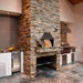 Earthstone Ovens Model 110 Wood Fired Pizza Oven | Shown With Stacked Stone