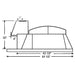 Earthstone Ovens Model 90 Pizza Oven | Side View Dimensions